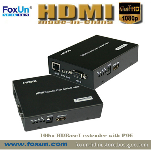 100m Hdbaset HDMI Extender with Poe